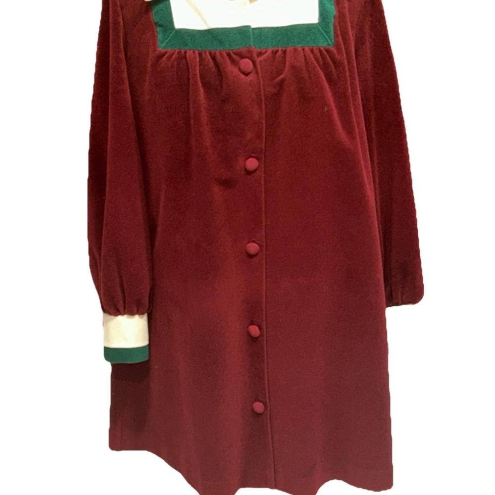 Vanity Fair Burgundy and Green Blazer